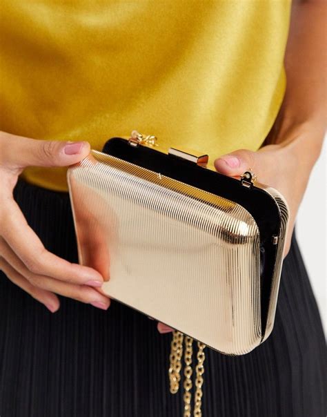 gold metal box clutch|gold clutch purse for wedding.